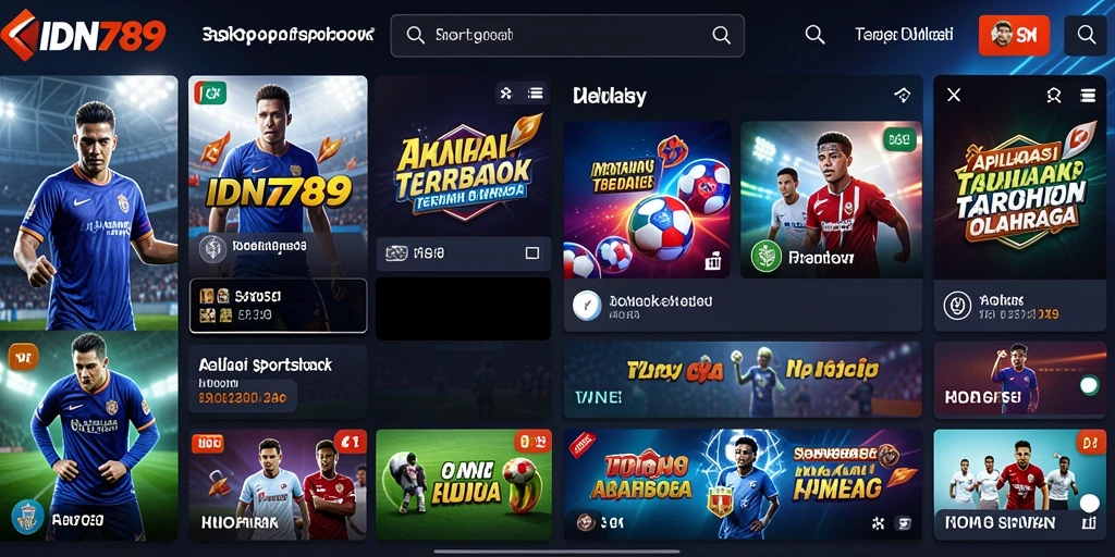 Tampilan antarmuka aplikasi IDN789 yang menarik dan fungsional.