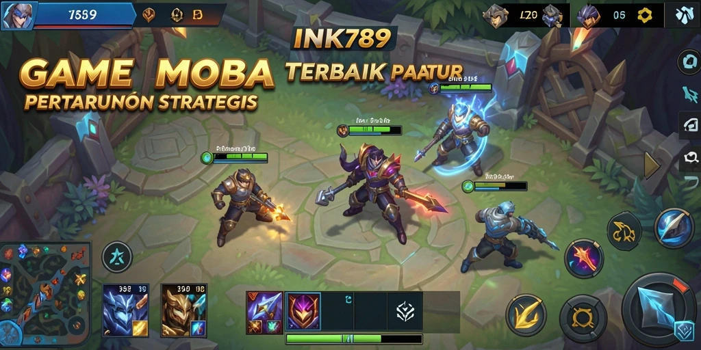 Tampilan gameplay seru dan taktik bertarung di INK789.