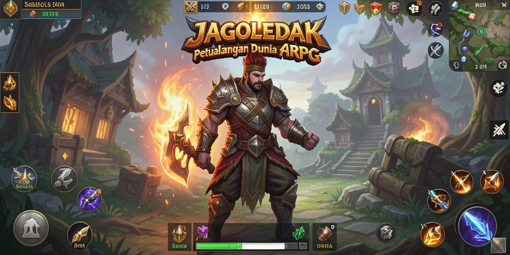 Screenshot gameplay menunjukkan petualangan mendebarkan di JAGOLEDAK.