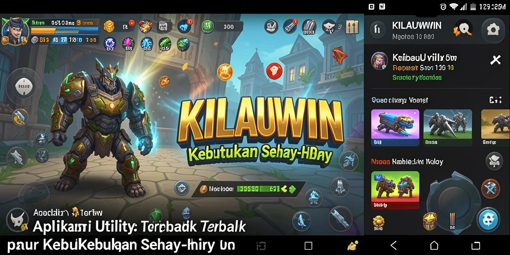 Tampilan utama KILAUWIN dengan antarmuka yang mudah digunakan.