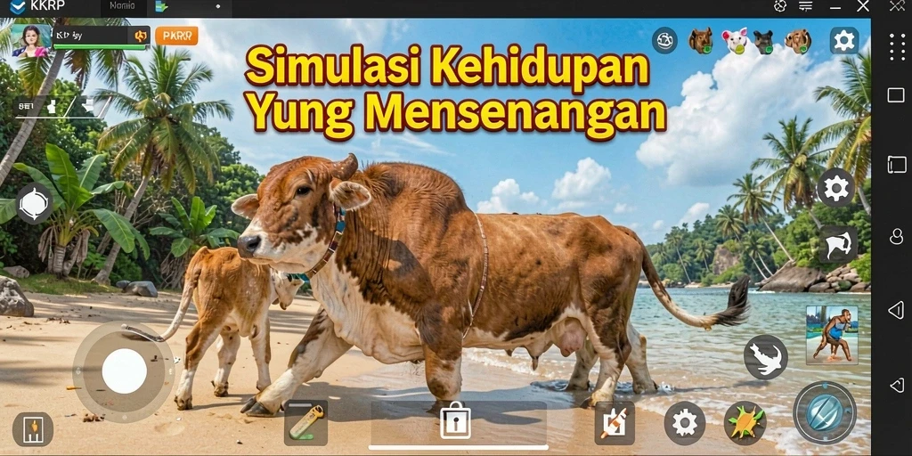 Tampilan gameplay KKRP yang menarik dan penuh warna