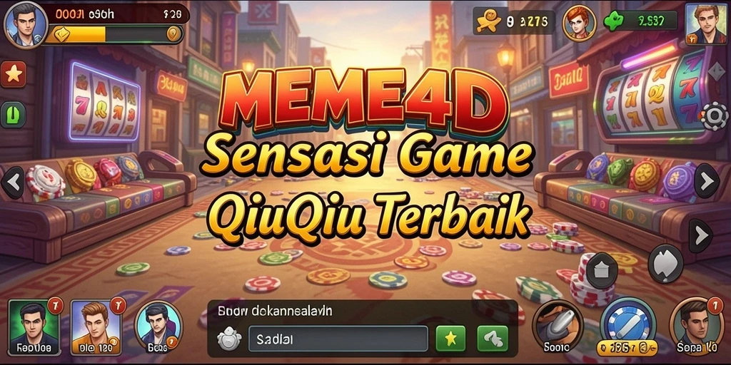 Screenshot gameplay QiuQiu yang mendebarkan di MEME4D.