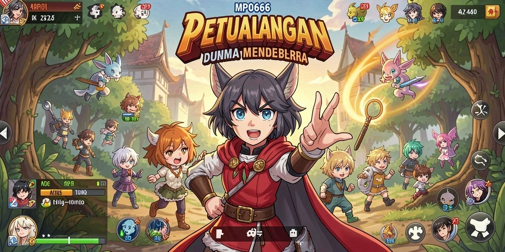 Tangkapan layar MPO666 menampilkan aksi seru dalam pertarungan Anime.