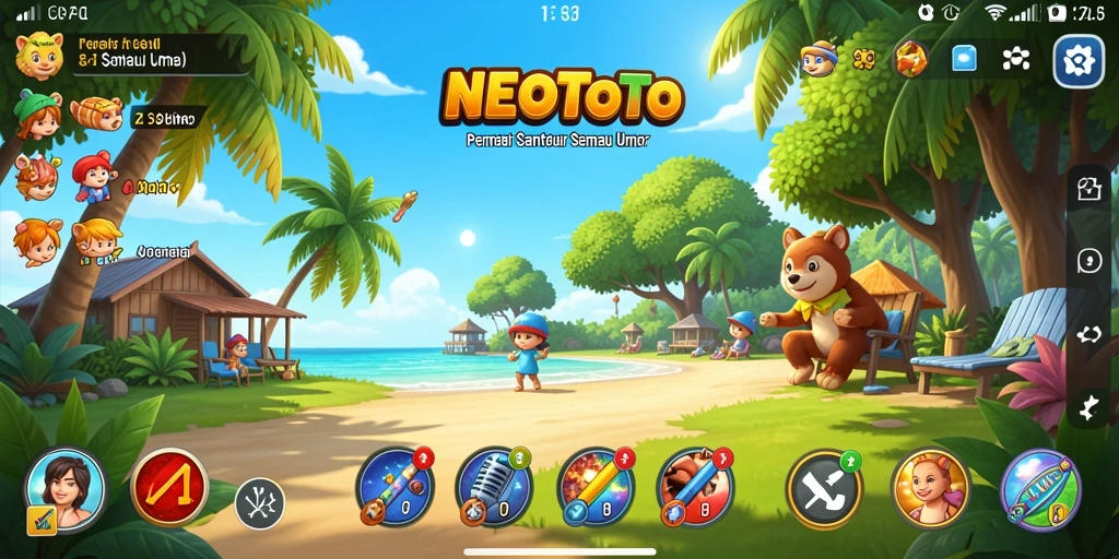 Screenshot gameplay NEOTOTO yang menampilkan tantangan seru dan grafis yang menarik.