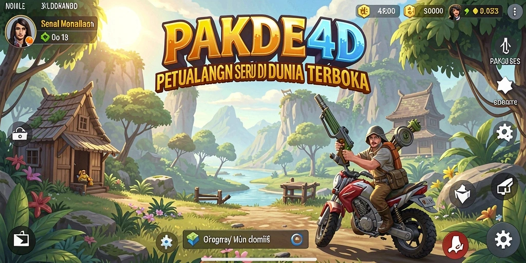 Screenshot utama PAKDE4D menampilkan gameplay Open World yang menarik.