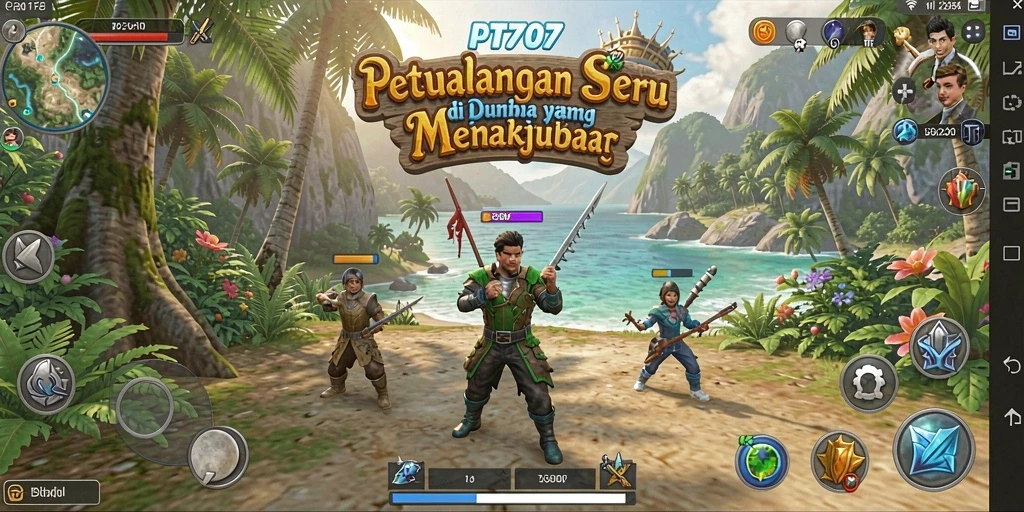 Tampilan permainan PT707 yang penuh aksi dan petualangan menakjubkan.
