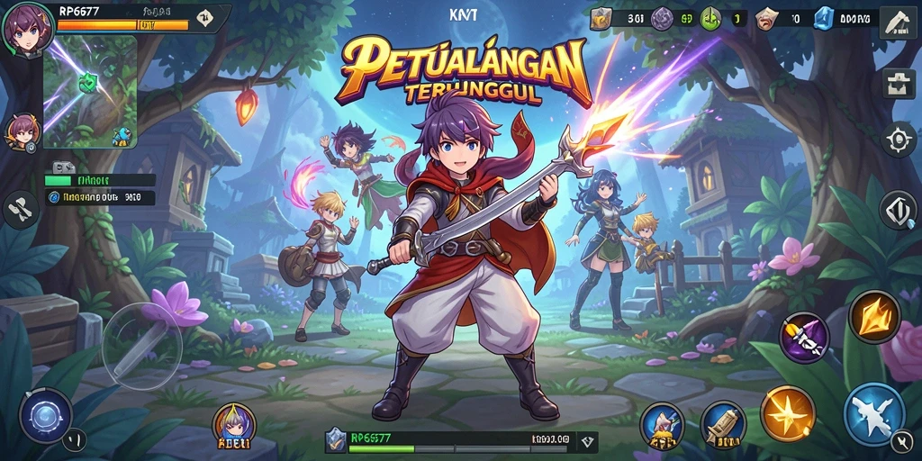 Gameplay menarik dengan karakter Anime yang dinamis.