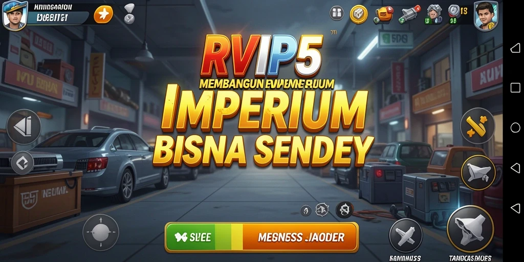 Screenshot gameplay RVIP5 menampilkan aksi membangun bisnis.