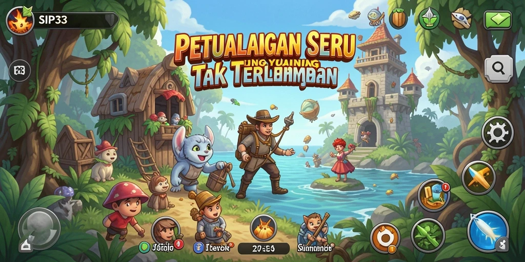 Tampilan gameplay SIP33 dengan pengalaman petualangan yang seru.