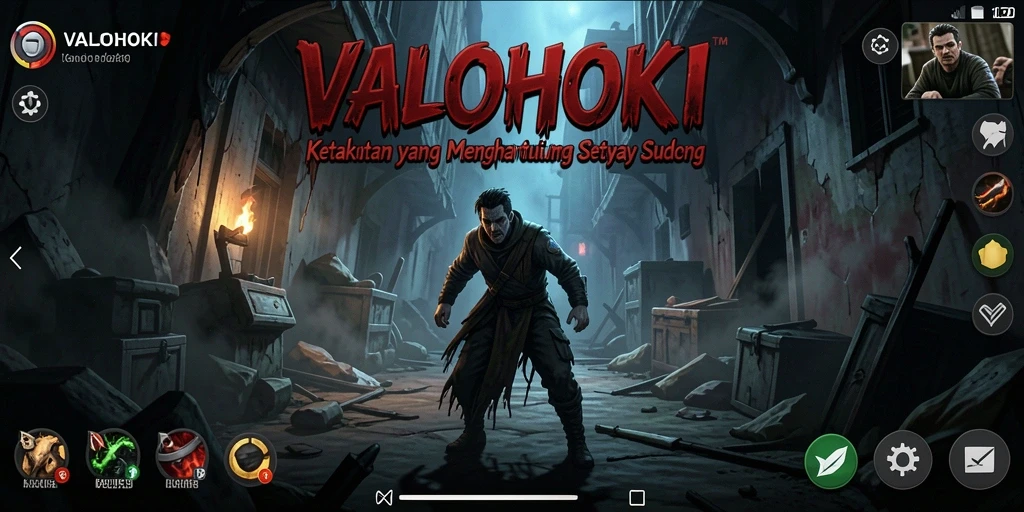 Gameplay VALOHOKI yang penuh ketegangan dan kengerian.