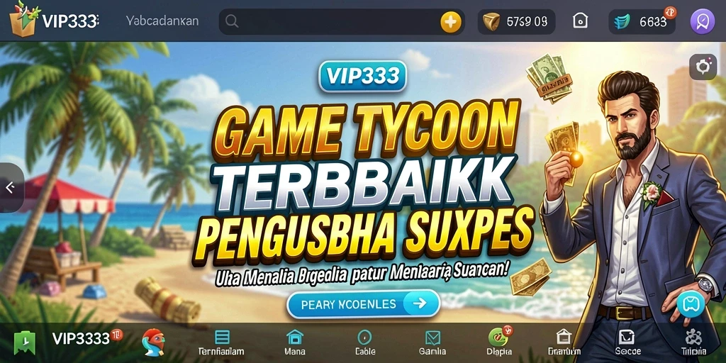 Tampilan gameplay VIP333 yang mengasyikkan saat membangun bisnis.