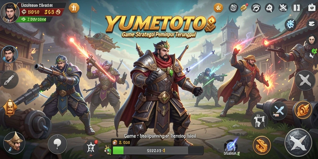 Tampilan gameplay YUMETOTO yang penuh strategi dan aksi.
